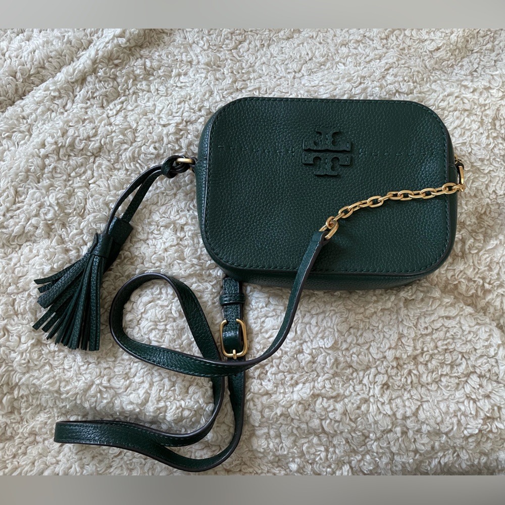 Tory Burch McGraw crossbody in hunter green
